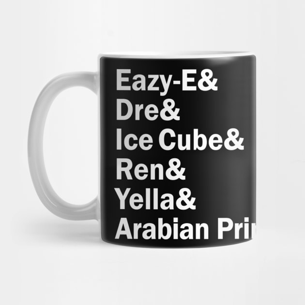 Funny Names x NWA (Dr. Dre, Eazy E, Ice Cube, MC Ren, DJ Yella, Arabian Prince) by muckychris